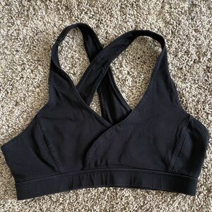 PACT organic sports bra black size M